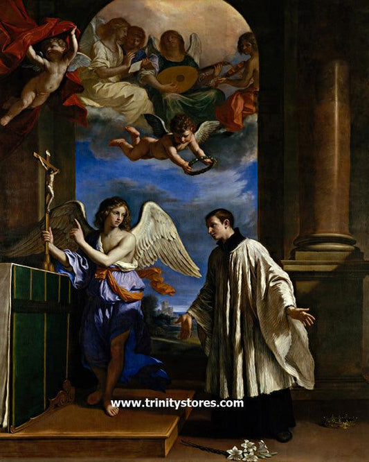 Jun 21 - Vocation of St. Aloysius Gonzaga by Museum Religious Art Classics. - trinitystores