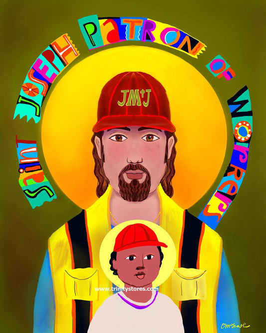 May 1 - “St. Joseph Patron of Workers” © artwork by Br. Mickey McGrath, OSFS. Happy Feast day St. Joseph!