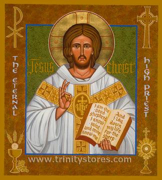 May 6 - “Jesus Christ - Eternal High Priest” © icon by Joan Cole.