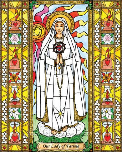 May 13 - “Our Lady of Fatima” © artwork by Brenda Nippert. - trinitystores