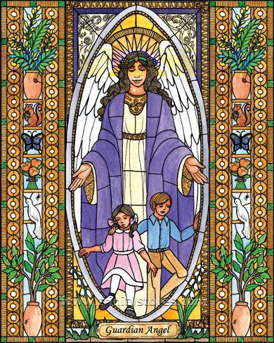 Oct 2 - Guardian Angel artwork by Brenda Nippert.