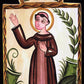 Wall Frame Espresso - St. Francis of Assisi by Br. Arturo Olivas, OFS - Trinity Stores