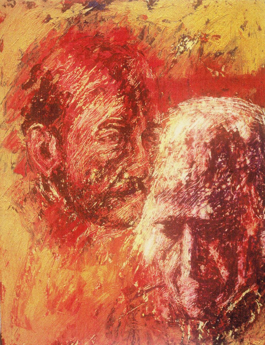 Wall Frame Espresso - Heart of Ignatius on Mind of Arrupe by Fr. Bob Gilroy, SJ - Trinity Stores