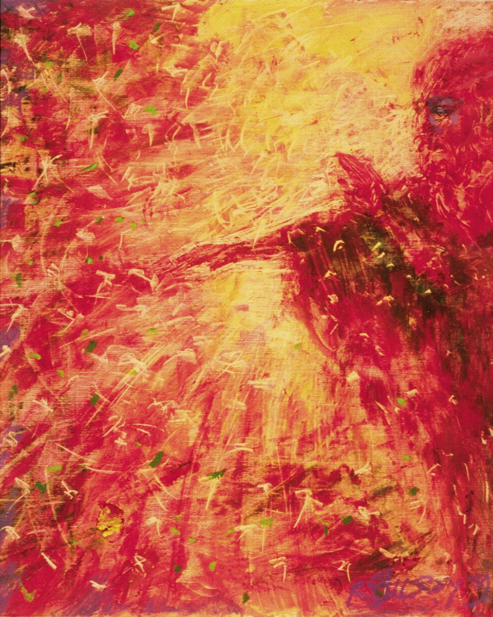 Wall Frame Espresso - Blind Beggar by Fr. Bob Gilroy, SJ - Trinity Stores