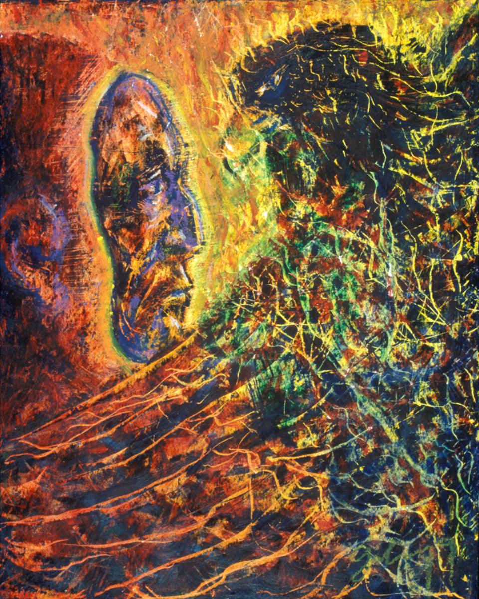 Wall Frame Espresso - Eagle Lifts A Mask Away by Fr. Bob Gilroy, SJ - Trinity Stores