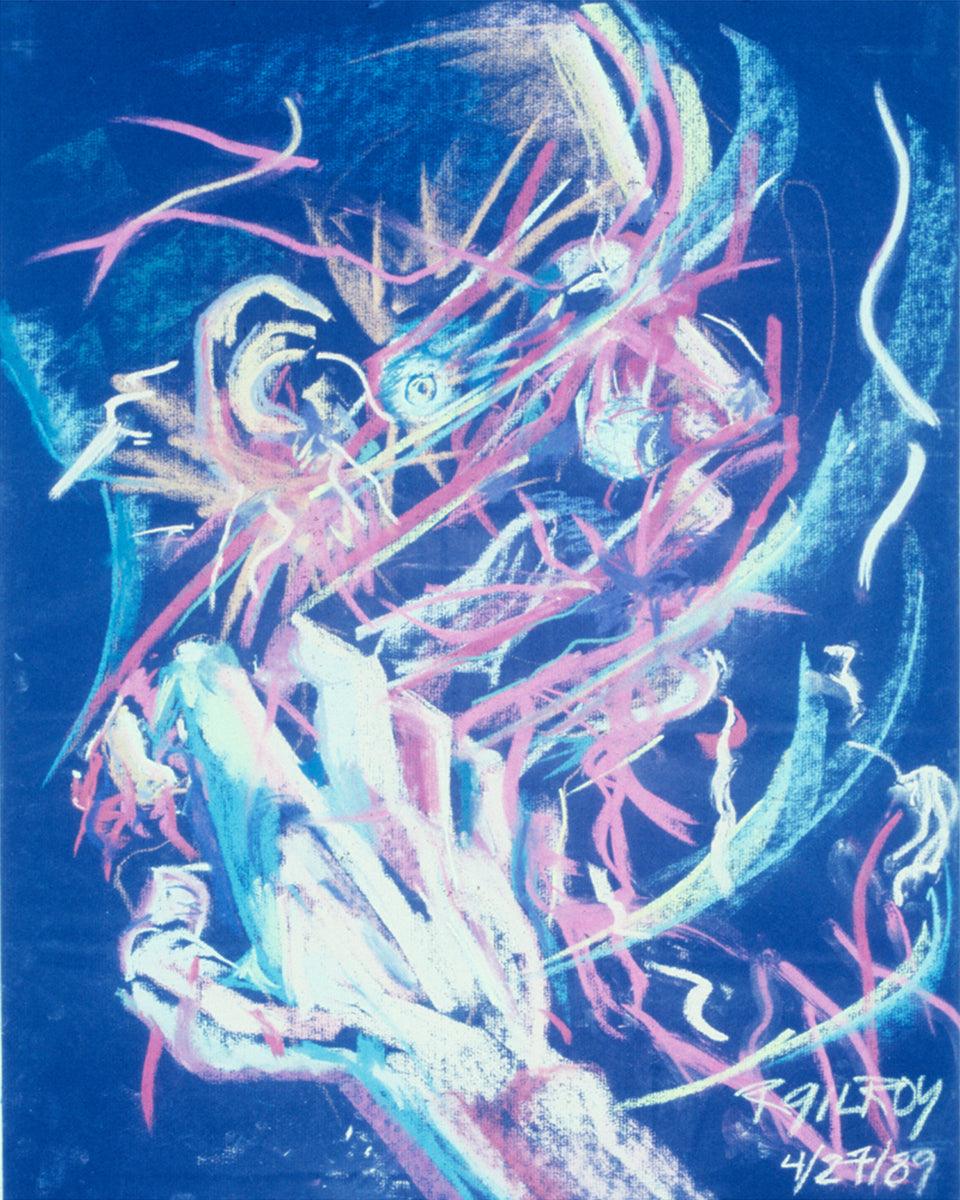 Wall Frame Espresso - Hand Scrapes a Profile by Fr. Bob Gilroy, SJ - Trinity Stores