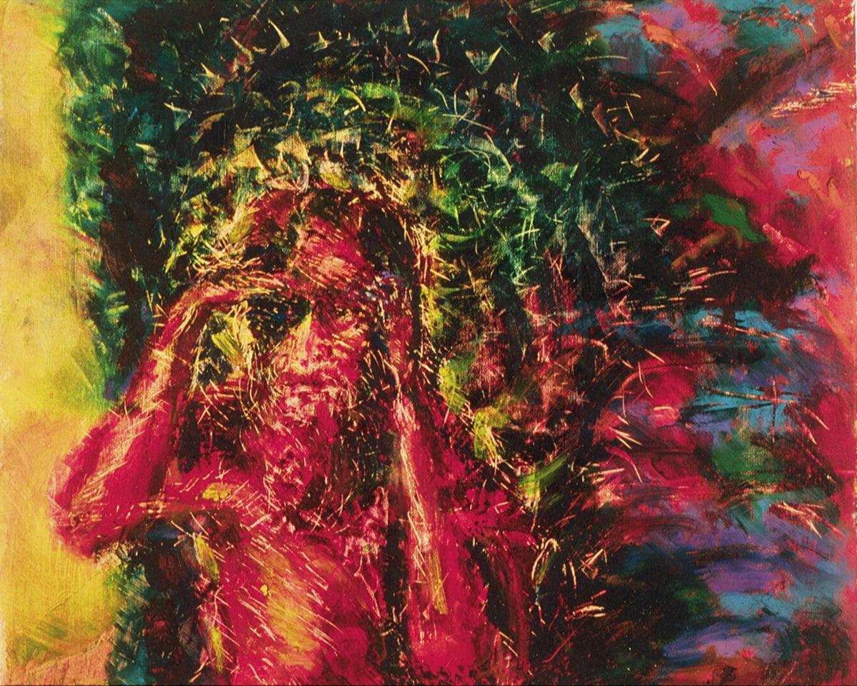 Wall Frame Espresso - St. Lazarus by Fr. Bob Gilroy, SJ - Trinity Stores