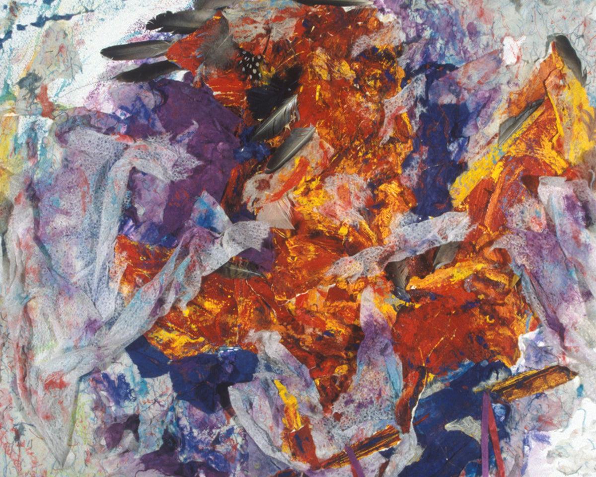 Wall Frame Espresso - Profile in Wing of Eagle with Pipe by Fr. Bob Gilroy, SJ - Trinity Stores