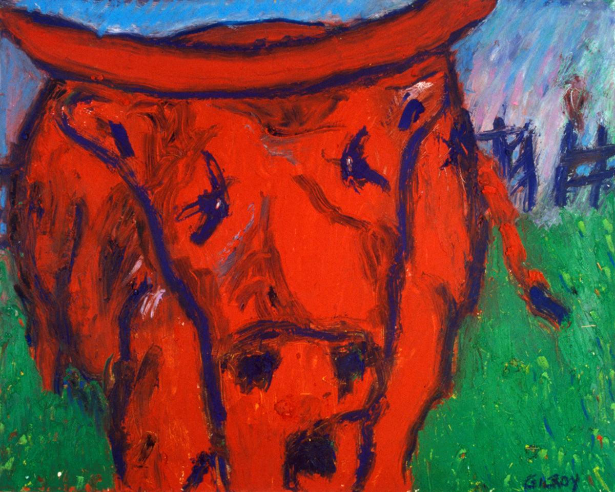 Wall Frame Espresso - Red Bull by Fr. Bob Gilroy, SJ - Trinity Stores