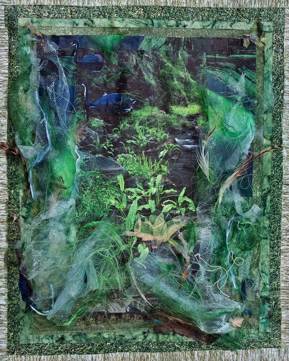 Wall Frame Espresso - Two Swans In Garden by Fr. Bob Gilroy, SJ - Trinity Stores