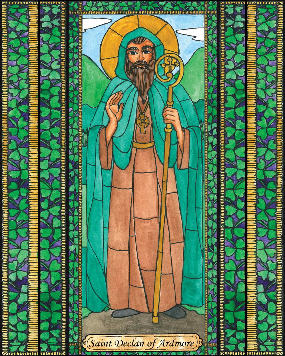 Wall Frame Espresso - St. Declan of Ardmore by Brenda Nippert - Trinity Stores