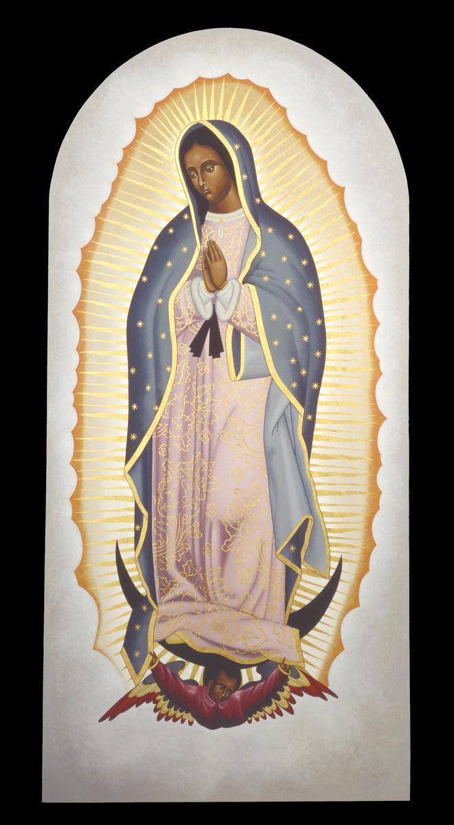 Wall Frame Gold, Matted - Our Lady of Guadalupe by Br. Robert Lentz, OFM - Trinity Stores