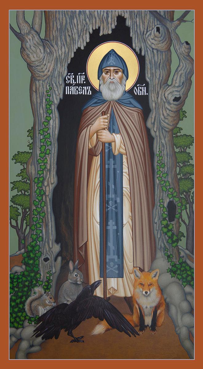 Canvas Print - St. Paul of Obnora by Br. Robert Lentz, OFM - Trinity Stores