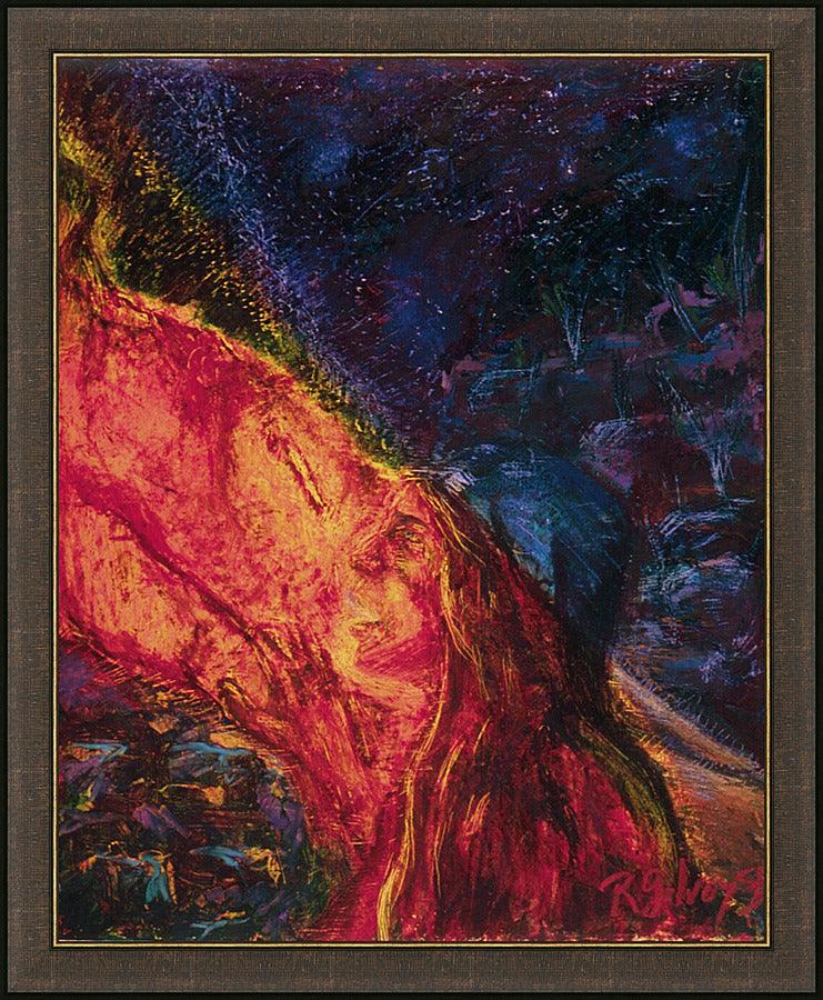Wall Frame Espresso - St. Mary Magdalene by Fr. Bob Gilroy, SJ - Trinity Stores