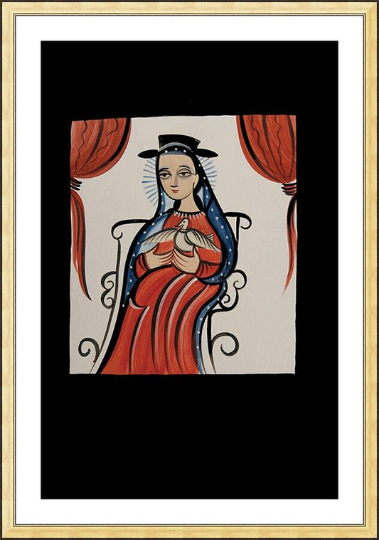 Wall Frame Gold, Matted - Soul of Mary by Br. Arturo Olivas, OFS - Trinity Stores