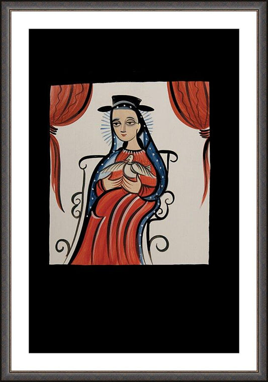 Wall Frame Espresso, Matted - Soul of Mary by Br. Arturo Olivas, OFS - Trinity Stores