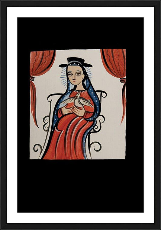 Wall Frame Black, Matted - Soul of Mary by Br. Arturo Olivas, OFM - Trinity Stores