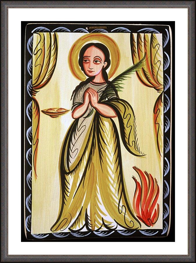 Wall Frame Espresso - Anthony of Padua by Br. Arturo Olivas, OFS - Trinity Stores