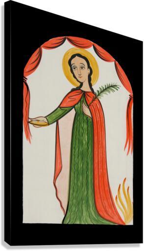 Canvas Print - St. Agatha by Br. Arturo Olivas, OFS - Trinity Stores