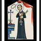 Wall Frame Black, Matted - St. Cayetano by Br. Arturo Olivas, OFS - Trinity Stores