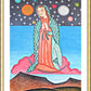 Wall Frame Gold, Matted - Our Lady of the Cosmos by Br. Arturo Olivas, OFS - Trinity Stores