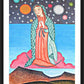 Wall Frame Black, Matted - Our Lady of the Cosmos by Br. Arturo Olivas, OFS - Trinity Stores