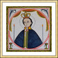 Wall Frame Gold, Matted - St. Fernando by Br. Arturo Olivas, OFS - Trinity Stores