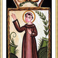 Wall Frame Gold, Matted - St. Francis of Assisi by Br. Arturo Olivas, OFS - Trinity Stores