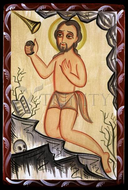 Wall Frame Black, Matted - St. Jerome by Br. Arturo Olivas, OFS - Trinity Stores