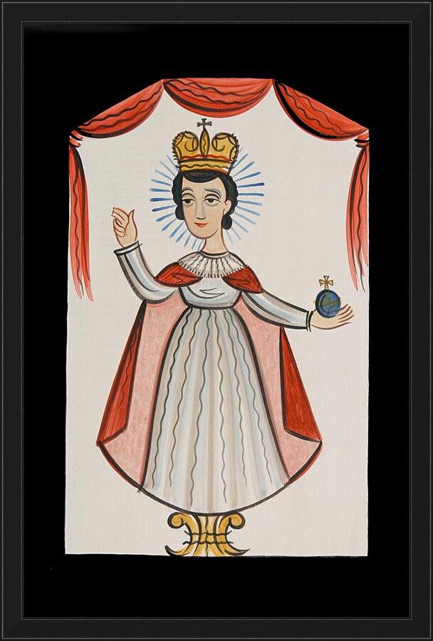 Wall Frame Black - Infant of Prague by Br. Arturo Olivas, OFS - Trinity Stores