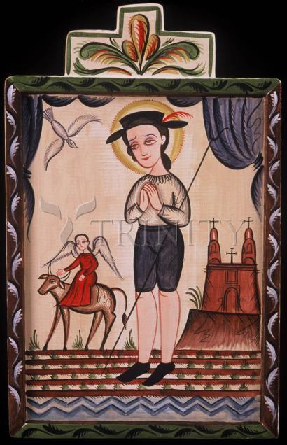 Wall Frame Gold, Matted - St. Isidore by Br. Arturo Olivas, OFS - Trinity Stores