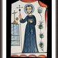Wall Frame Espresso, Matted - St. John of God by Br. Arturo Olivas, OFS - Trinity Stores