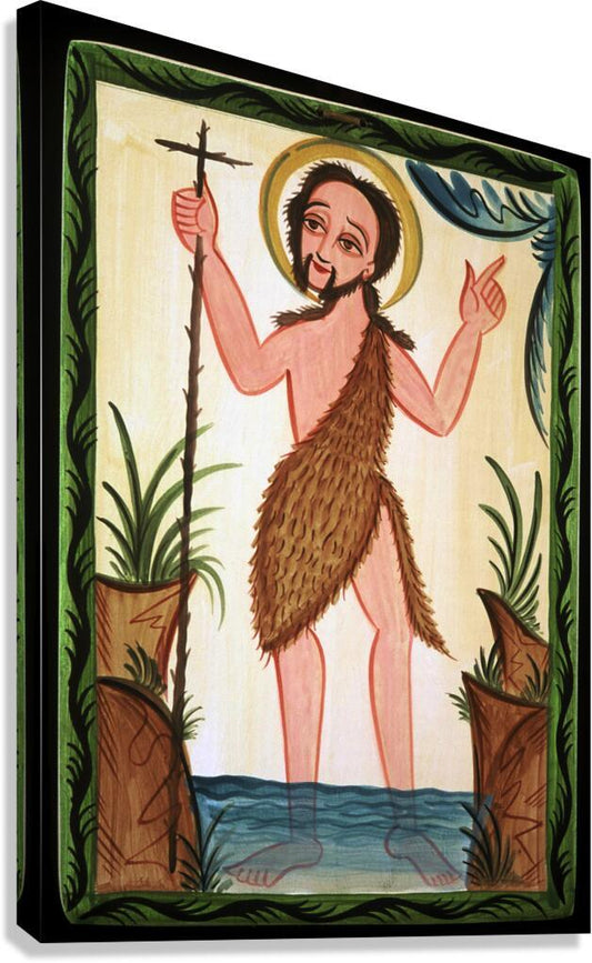 Canvas Print - St. John the Baptist by Br. Arturo Olivas, OFS - Trinity Stores