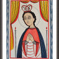 Wall Frame Espresso, Matted - Our Lady of San Juan de los Lagos by Br. Arturo Olivas, OFS - Trinity Stores