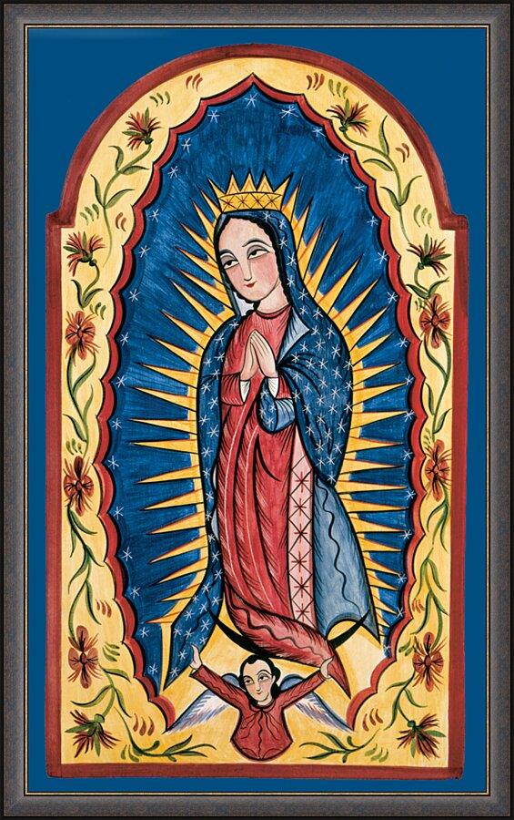 Wall Frame Espresso - Our Lady of Guadalupe by Br. Arturo Olivas, OFS - Trinity Stores