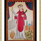 Wall Frame Gold, Matted - St. Lawrence by Br. Arturo Olivas, OFS - Trinity Stores