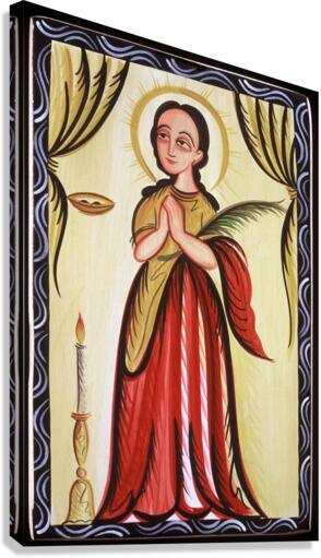 Canvas Print - St. Lucy by Br. Arturo Olivas, OFM - Trinity Stores
