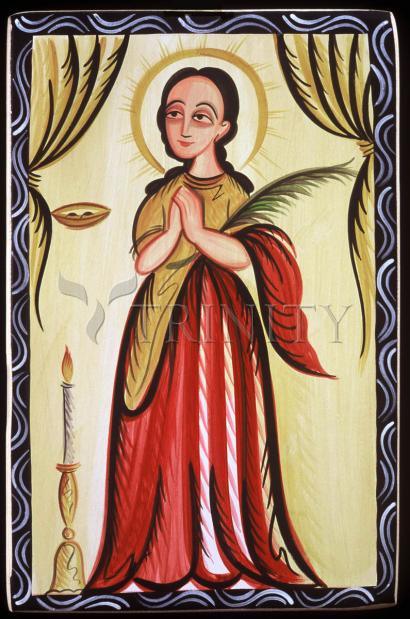 Acrylic Print - St. Lucy by Br. Arturo Olivas, OFS - Trinity Stores