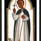Wall Frame Black, Matted - St. Martin de Porres by Br. Arturo Olivas, OFS - Trinity Stores
