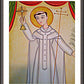Wall Frame Espresso, Matted - St. Norbert by Br. Arturo Olivas, OFS - Trinity Stores