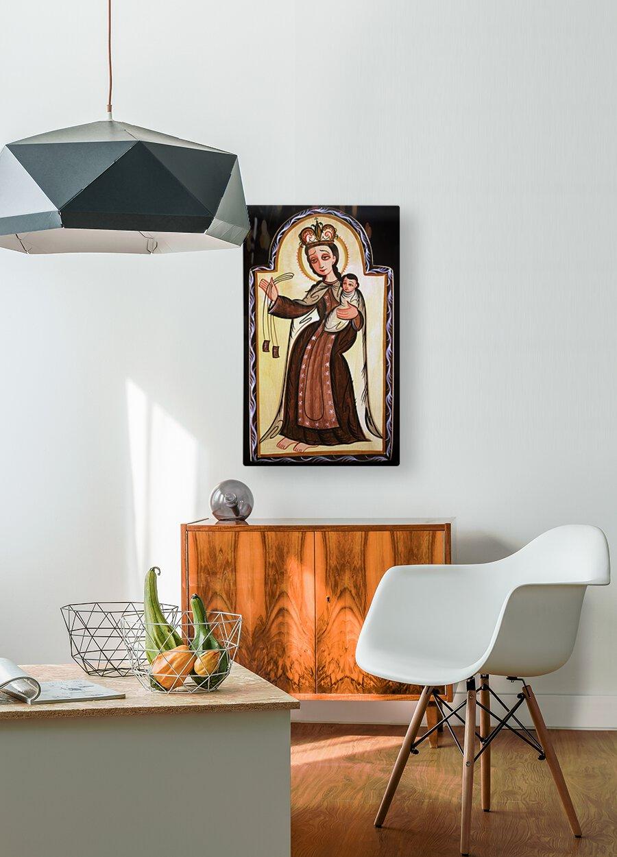 Acrylic Print - Our Lady of Mt. Carmel by Br. Arturo Olivas, OFS - Trinity Stores