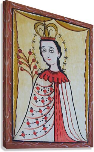 Canvas Print - Our Lady of the Roses by Br. Arturo Olivas, OFM - Trinity Stores