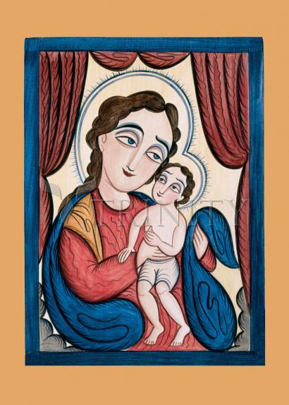 Metal Print - Pascal Baylon with the Christ Child by Br. Arturo Olivas, OFM - Trinity Stores