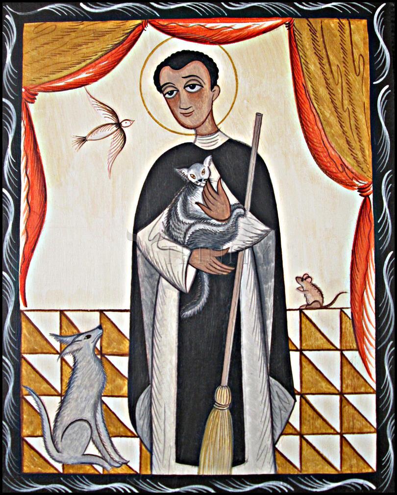 Canvas Print - St. Martin de Porres by Br. Arturo Olivas, OFS - Trinity Stores