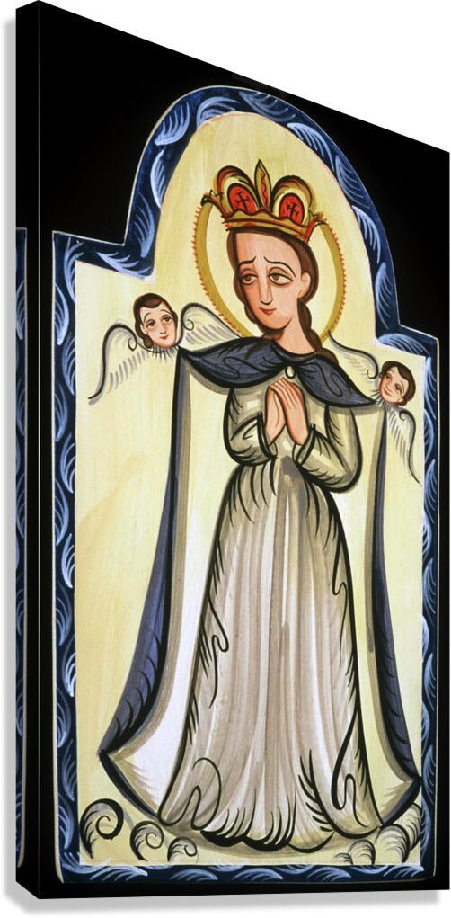 Canvas Print - Our Lady, Queen of the Angels by Br. Arturo Olivas, OFS - Trinity Stores