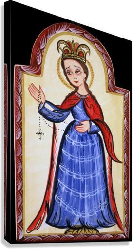 Canvas Print - Our Lady of the Rosary by Br. Arturo Olivas, OFM - Trinity Stores