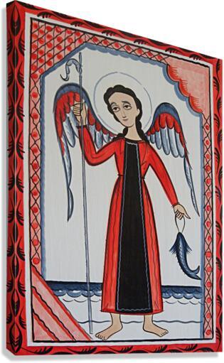 Canvas Print - St. Raphael Archangel by Br. Arturo Olivas, OFM - Trinity Stores