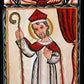 Wall Frame Gold, Matted - St. Nicholas by Br. Arturo Olivas, OFS - Trinity Stores