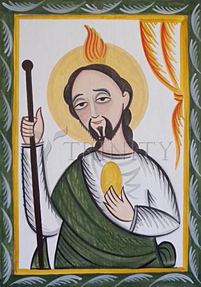 Wall Frame Espresso, Matted - St. Jude by Br. Arturo Olivas, OFS - Trinity Stores