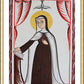 Wall Frame Gold, Matted - St. Teresa of Avila by Br. Arturo Olivas, OFS - Trinity Stores